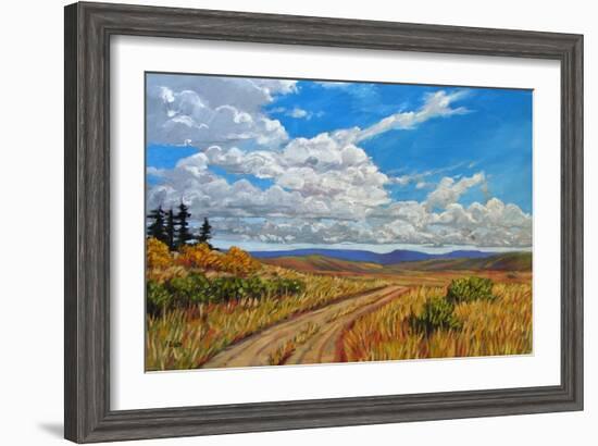 Wyoming Backroad near Vedauwoo, Wyoming-Patty Baker-Framed Art Print