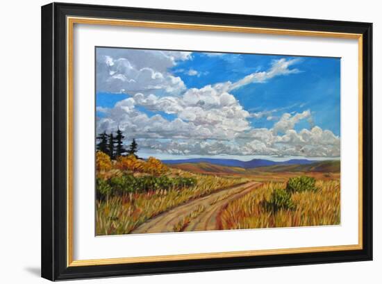 Wyoming Backroad near Vedauwoo, Wyoming-Patty Baker-Framed Art Print