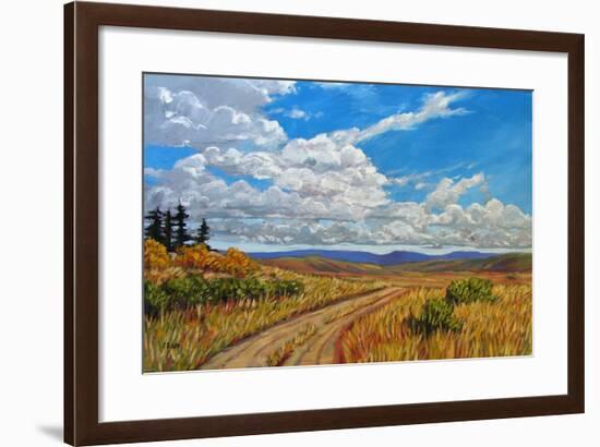 Wyoming Backroad near Vedauwoo, Wyoming-Patty Baker-Framed Art Print