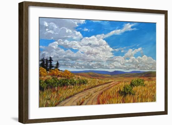 Wyoming Backroad near Vedauwoo, Wyoming-Patty Baker-Framed Art Print