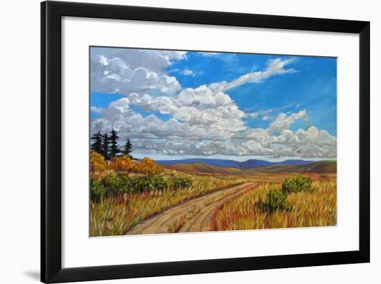 Wyoming Backroad near Vedauwoo, Wyoming-Patty Baker-Framed Art Print