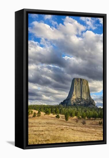 Wyoming, Devils Tower National Monument, Devils Tower-Jamie & Judy Wild-Framed Premier Image Canvas