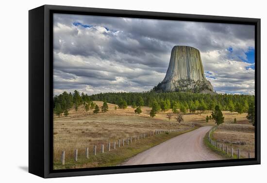 Wyoming, Devils Tower National Monument, Devils Tower-Jamie & Judy Wild-Framed Premier Image Canvas