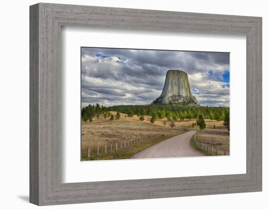 Wyoming, Devils Tower National Monument, Devils Tower-Jamie & Judy Wild-Framed Photographic Print