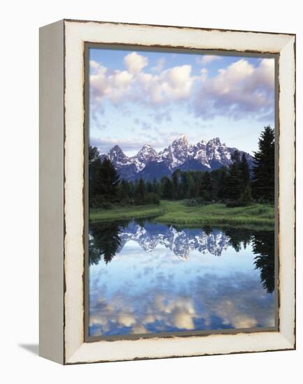 Wyoming, Grand Teton National Park, Rocky Mts, the Grand Tetons and Snake River-Christopher Talbot Frank-Framed Premier Image Canvas