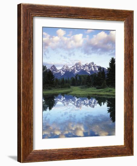 Wyoming, Grand Teton National Park, Rocky Mts, the Grand Tetons and Snake River-Christopher Talbot Frank-Framed Photographic Print