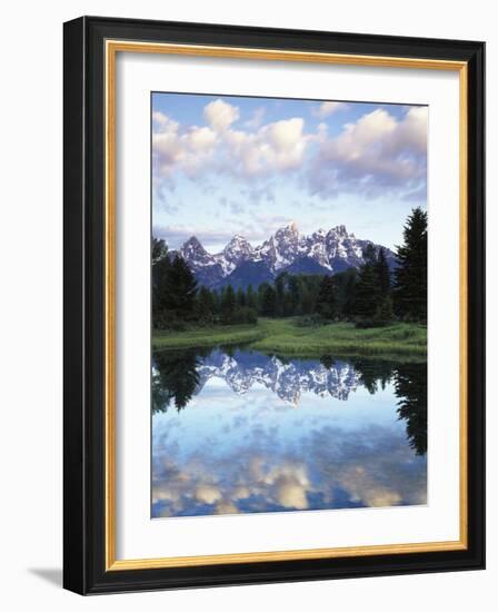 Wyoming, Grand Teton National Park, Rocky Mts, the Grand Tetons and Snake River-Christopher Talbot Frank-Framed Photographic Print