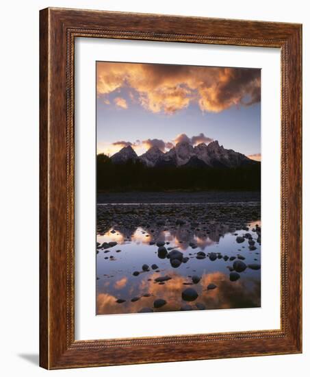 Wyoming, Grand Teton National Park, Rocky Mts, the Tetons and the Snake River-Christopher Talbot Frank-Framed Photographic Print