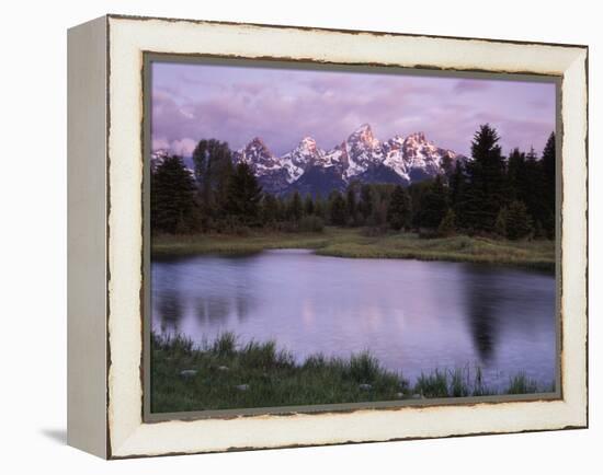 Wyoming, Grand Teton National Park, the Grand Tetons Above the Snake River-Christopher Talbot Frank-Framed Premier Image Canvas