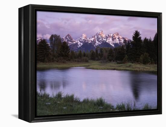 Wyoming, Grand Teton National Park, the Grand Tetons Above the Snake River-Christopher Talbot Frank-Framed Premier Image Canvas