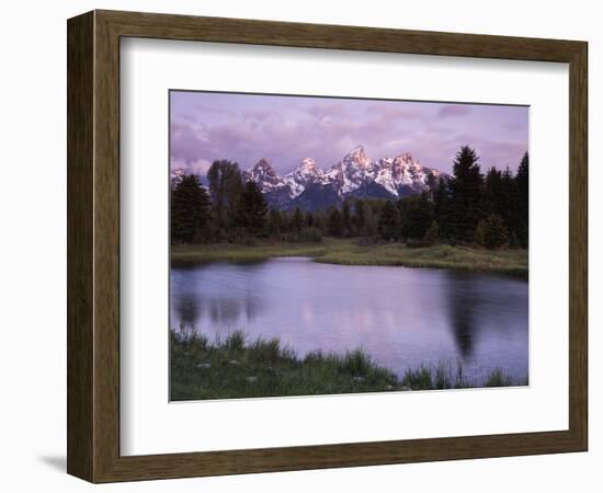 Wyoming, Grand Teton National Park, the Grand Tetons Above the Snake River-Christopher Talbot Frank-Framed Photographic Print