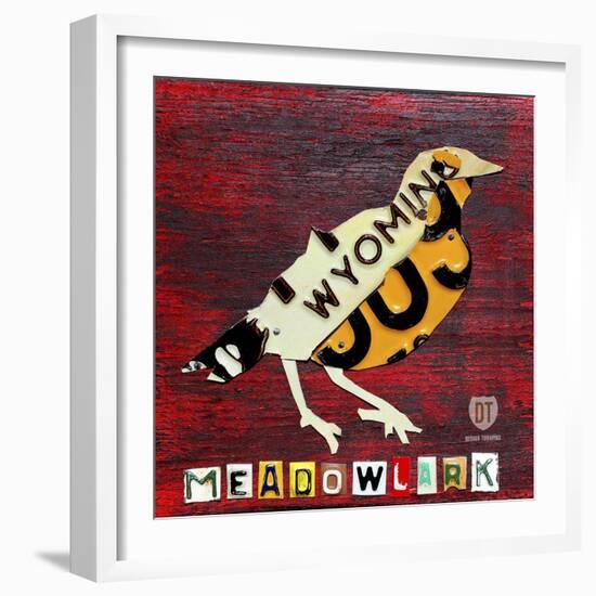 Wyoming Meadowlark-Design Turnpike-Framed Giclee Print