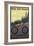 Wyoming - Ride the Trails-Lantern Press-Framed Art Print