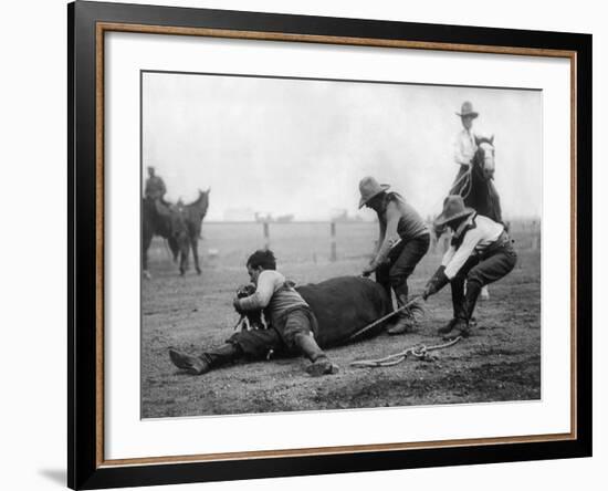 Wyoming: Rodeo, C1910-null-Framed Photographic Print