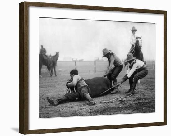 Wyoming: Rodeo, C1910-null-Framed Photographic Print