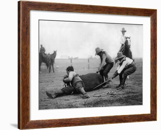 Wyoming: Rodeo, C1910-null-Framed Photographic Print