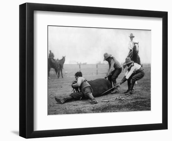 Wyoming: Rodeo, C1910-null-Framed Photographic Print