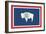 Wyoming State Flag-Lantern Press-Framed Art Print
