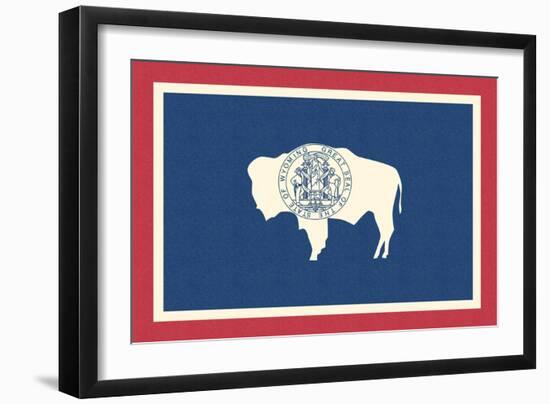 Wyoming State Flag-Lantern Press-Framed Art Print