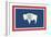 Wyoming State Flag-Lantern Press-Framed Art Print