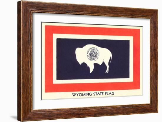 Wyoming State Flag-null-Framed Art Print