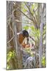 Wyoming, Sublette County, American Robin Feeding Nestlings Worms-Elizabeth Boehm-Mounted Photographic Print