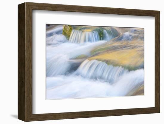 Wyoming, Sublette County, Close Up of Pine Creek Flowing over Rocks-Elizabeth Boehm-Framed Photographic Print