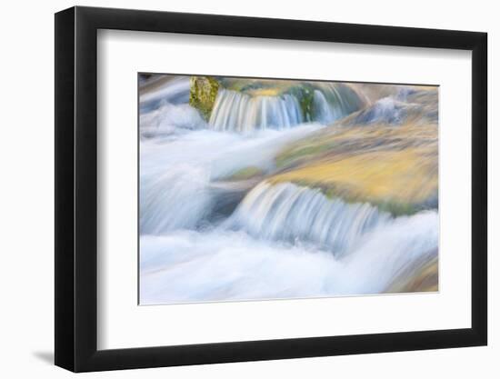 Wyoming, Sublette County, Close Up of Pine Creek Flowing over Rocks-Elizabeth Boehm-Framed Photographic Print