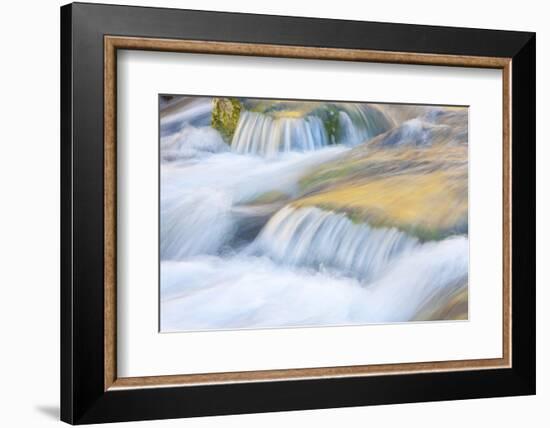 Wyoming, Sublette County, Close Up of Pine Creek Flowing over Rocks-Elizabeth Boehm-Framed Photographic Print