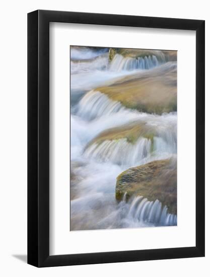 Wyoming, Sublette County, Close Up of Pine Creek Flowing over Rocks-Elizabeth Boehm-Framed Photographic Print