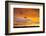 Wyoming, Sublette County, Sunset over Silhouetted Ridgeline-Elizabeth Boehm-Framed Photographic Print