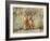 Wyoming, Sublette County. Two young fox kits watch from their den for a parent-Elizabeth Boehm-Framed Photographic Print