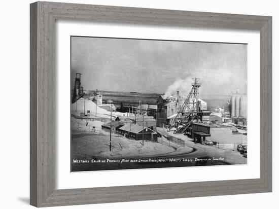 Wyoming - Westwaco Chlorine Production Mine near Green River-Lantern Press-Framed Art Print