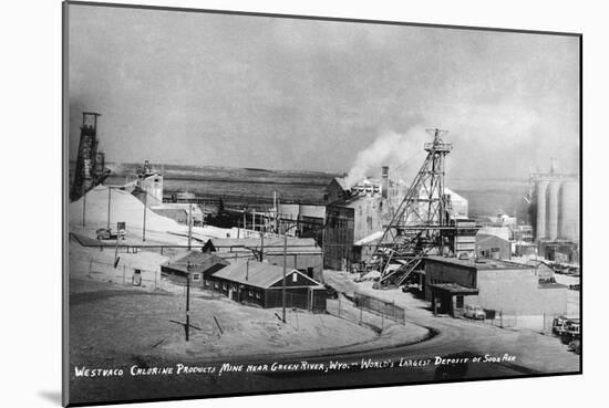 Wyoming - Westwaco Chlorine Production Mine near Green River-Lantern Press-Mounted Art Print
