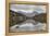 Wyoming, Wind River Range, Small Lake with Mountain Reflection-Elizabeth Boehm-Framed Premier Image Canvas