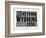 Wyoming Word Cloud 2-NaxArt-Framed Art Print