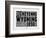 Wyoming Word Cloud 2-NaxArt-Framed Art Print