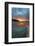 Wyoming, Yellowstone National Park. Sunset with Clouds and Steam over Grand Prismatic Spring-Judith Zimmerman-Framed Photographic Print