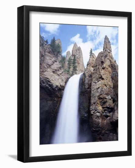 Wyoming, Yellowstone National Park, Tower Falls on Tower Creek-Christopher Talbot Frank-Framed Photographic Print