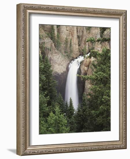 Wyoming, Yellowstone National Park, Tower Falls on Tower Creek-Christopher Talbot Frank-Framed Photographic Print