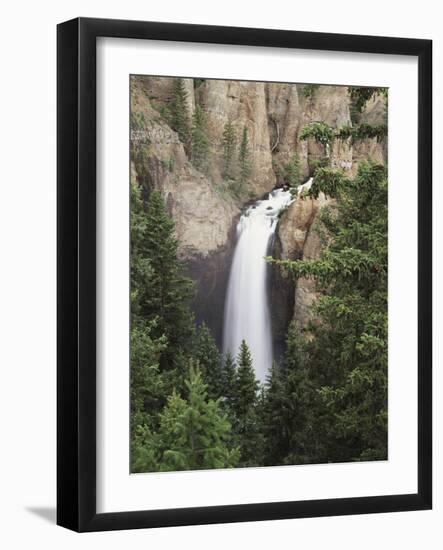 Wyoming, Yellowstone National Park, Tower Falls on Tower Creek-Christopher Talbot Frank-Framed Photographic Print