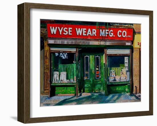 Wysewear Mfg. Co., 2016-Anthony Butera-Framed Giclee Print