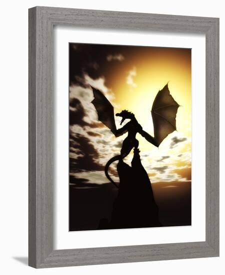 Wyverns Wake-Julie Fain-Framed Art Print