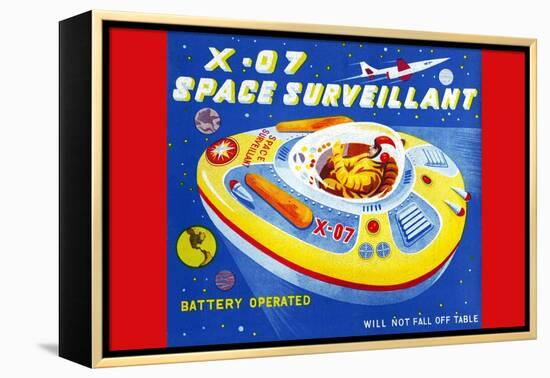 X-07 Space Surveillant-null-Framed Stretched Canvas