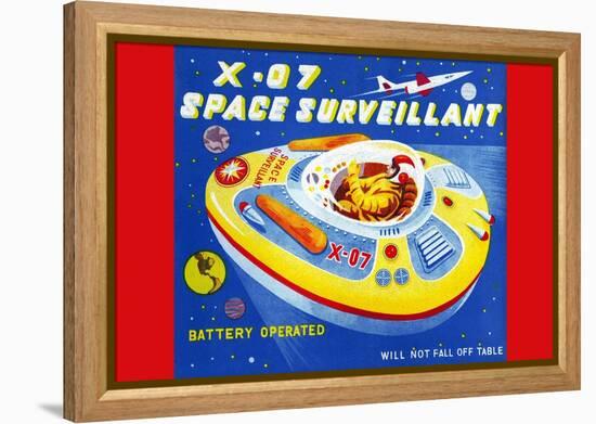 X-07 Space Surveillant-null-Framed Stretched Canvas