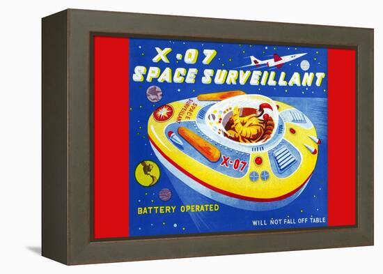 X-07 Space Surveillant-null-Framed Stretched Canvas