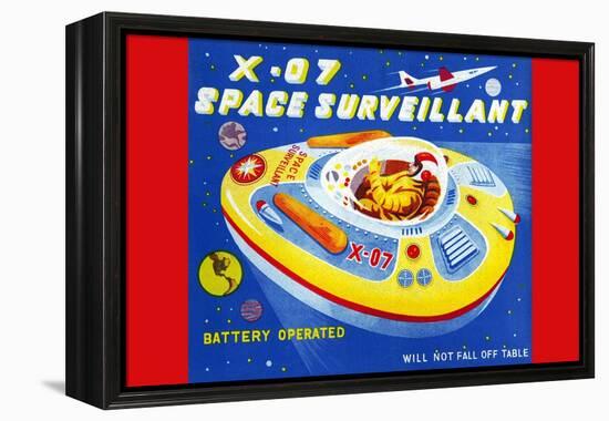 X-07 Space Surveillant-null-Framed Stretched Canvas