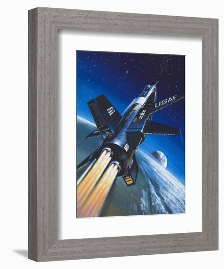 X-15 Rocket Plane-Wilf Hardy-Framed Giclee Print