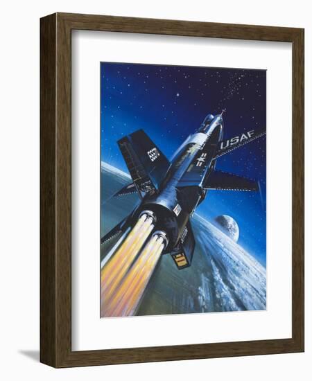 X-15 Rocket Plane-Wilf Hardy-Framed Giclee Print