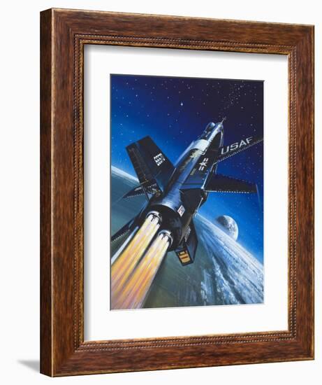 X-15 Rocket Plane-Wilf Hardy-Framed Giclee Print